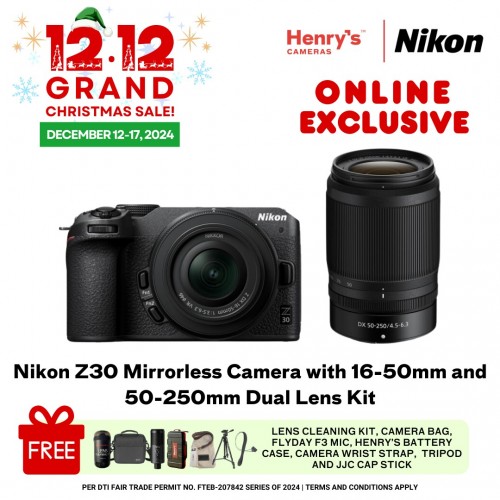 Nikon Z30 Mirrorless Camera with 16-50mm and 50-250mm Dual Lens Kit