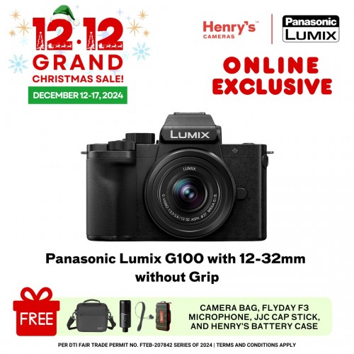 Panasonic Lumix G100 with 12-32mm without Grip