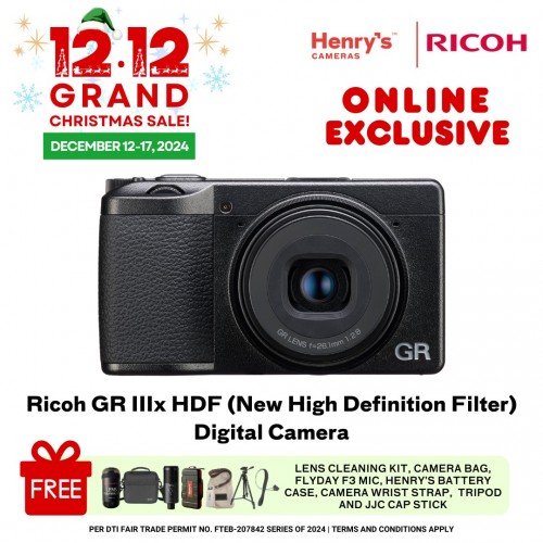 Ricoh GR IIIx HDF (New High Definition Filter) Digital Camera