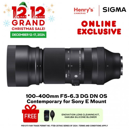 SIGMA 100-400MM F5-6.3 DG DN OS CONTEMPORARY FOR SONY E MOUNT