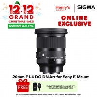 Sigma 20mm F1.4 DG DN Art for Sony E Mount