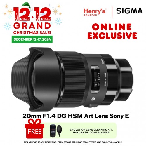 Sigma 20mm F1.4 DG HSM Art Lens Sony E