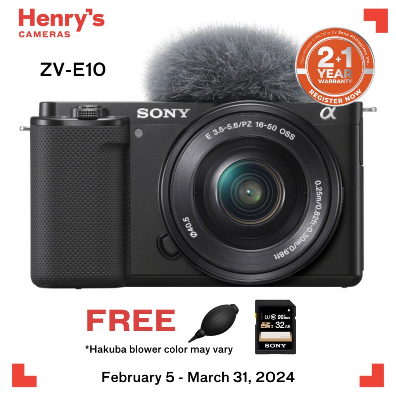 Sony ZV-E10 Camera and Sony FE 50mm F1.8 Lens