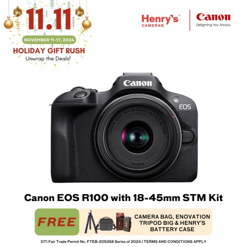 Canon EOS R100 with 18-45mm STM Kit