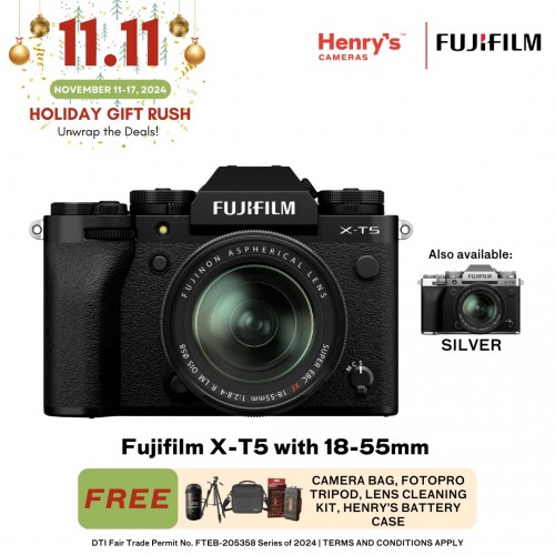 Fujifilm X-T5 with 18-55mm Mirrorless Digital Camera