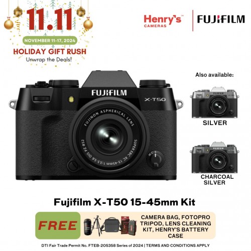 Fujifilm X-T50 15-45mm Kit Digital Mirrorless Camera