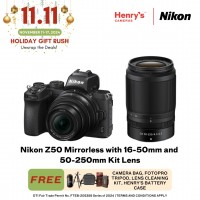 Nikon Z50 Mirrorless with 16-50mm and 50-250mm Kit Lens