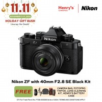 Nikon ZF with 40mm F2.8 SE Black Kit