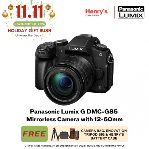 Panasonic Lumix G DMC-G85 Mirrorless Camera with 12-60mm