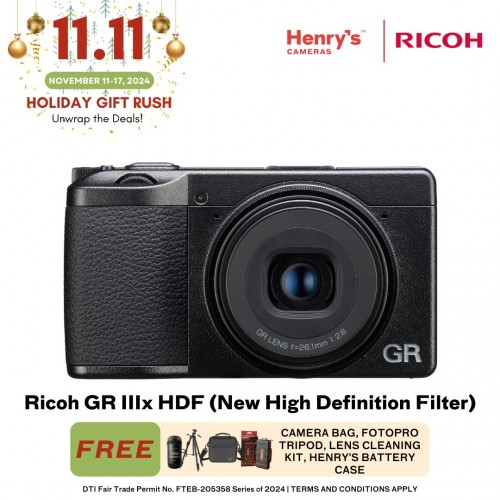 Ricoh GR IIIx HDF (New High Definition Filter) Digital Camera