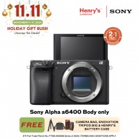 Sony Alpha A6400 Mirrorless Camera Body Black