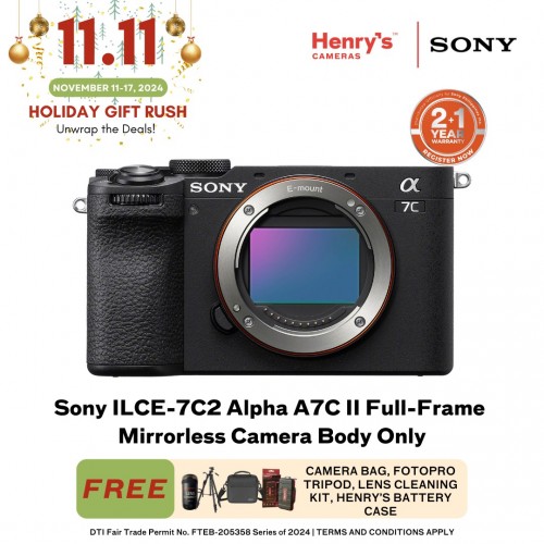 Sony ILCE-7C2 Alpha A7C II Full-Frame Mirrorless Camera Body Only