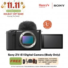 Sony ZV-E1 Digital Camera (Body Only) Black (Sony Phil)