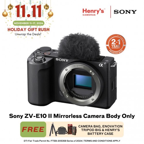 Sony ZV-E10 II Mirrorless Camera Body Only