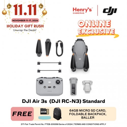 DJI Air 3s Drone Camera (DJI RC-N3) Standard