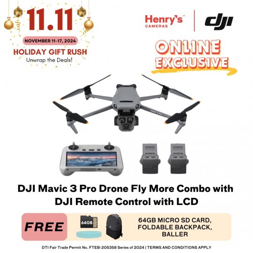 DJI Mavic 3 Pro Drone Fly More Combo with DJI Remote Control with LCD