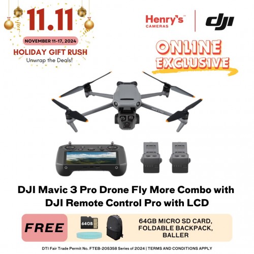 DJI Mavic 3 Pro Drone Fly More Combo with DJI Remote Control Pro with LCD