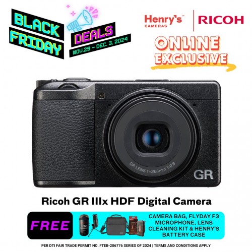 Ricoh GR IIIx HDF (New High Definition Filter) Digital Camera