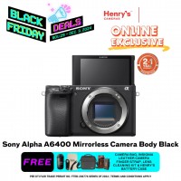 Sony Alpha A6400 Mirrorless Camera Body Black