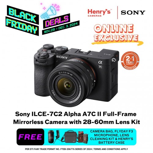 Sony ILCE-7C2 Alpha A7C II Full-Frame Mirrorless Camera with 28-60mm Lens Kit