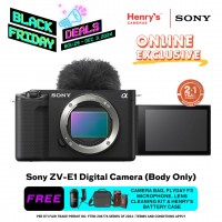 Sony ZV-E1 Digital Camera (Body Only) Black (Sony Phil)