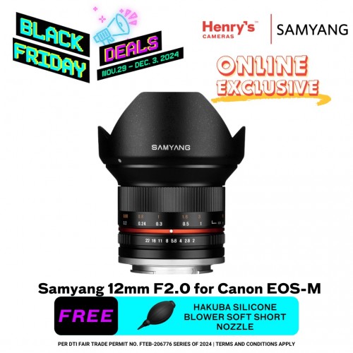 Samyang 12mm F2.0 for Canon EOS-M