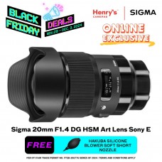 Sigma 20mm F1.4 DG HSM Art Lens Sony E