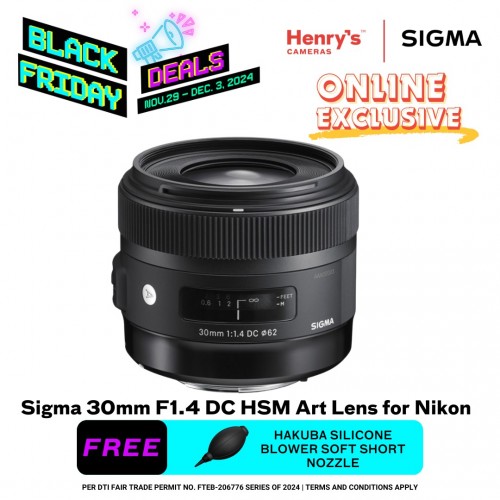 Sigma 30mm F1.4 DC HSM Art Lens for Nikon