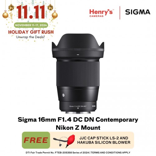 Sigma 16mm F1.4 DC DN Contemporary Nikon Z Mount