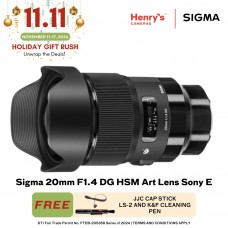 Sigma 20mm F1.4 DG HSM Art Lens Sony E