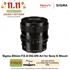 Sigma 20mm F2.0 DG DN Art for Sony E Mount