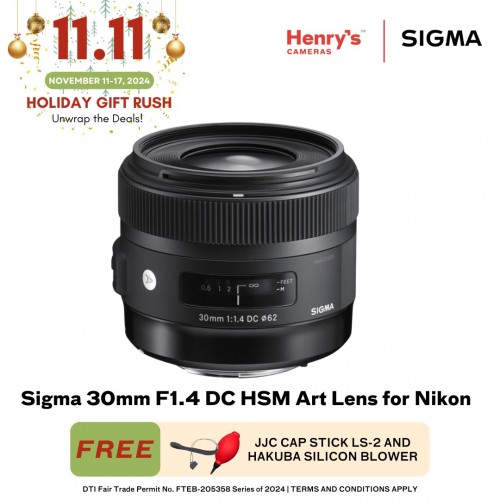 Sigma 30mm F1.4 DC HSM Art Lens for Nikon