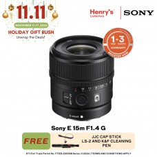 Sony E 15m F1.4 G