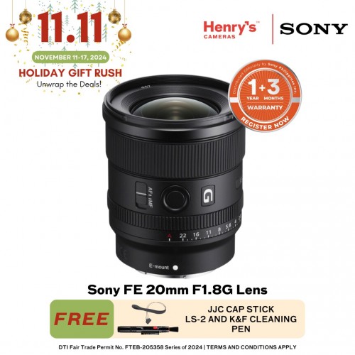 Sony FE 20mm F1.8G Lens