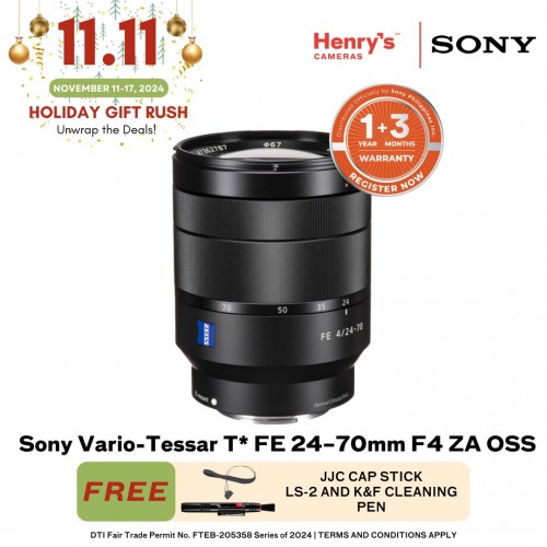 Sony Vario-Tessar T* FE 24–70mm F4 ZA OSS Wide Lens