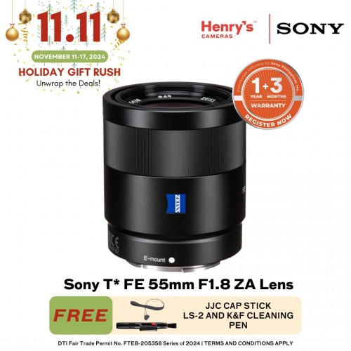 Sony T* FE 55mm F1.8 ZA Lens