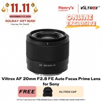 Viltrox AF 20mm F2.8 FE Auto Focus Prime Lens for Sony