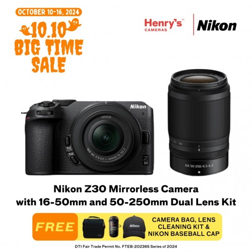 Nikon Z30 Mirrorless Camera with 16-50mm and 50-250mm Dual Lens Kit