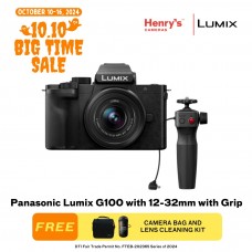 Panasonic Lumix G100 with 12-32mm with Grip