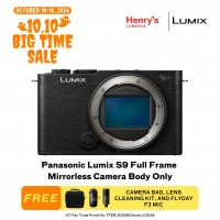 Panasonic Lumix S9 Full Frame Mirrorless Camera Body Only