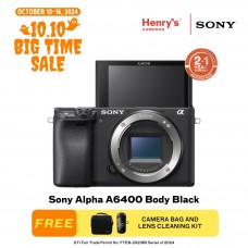 Sony Alpha A6400 Mirrorless Camera Body Black