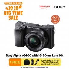 Sony Alpha a6400 Mirrorless Camera with 16-50mm Lens Kit 