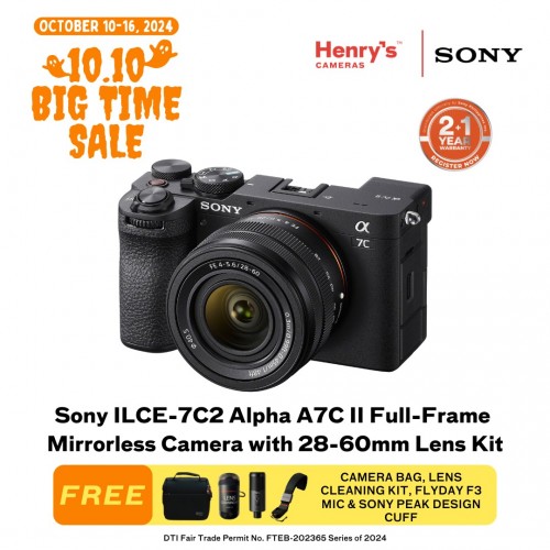 Sony ILCE-7C2 Alpha A7C II Full-Frame Mirrorless Camera with 28-60mm Lens Kit