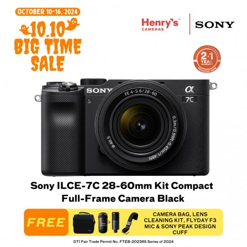 Sony ILCE-7C 28-60mm Kit Compact Full-Frame Camera Black