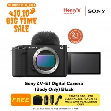 Sony ZV-E1 Digital Camera (Body Only) Black (Sony Phil)