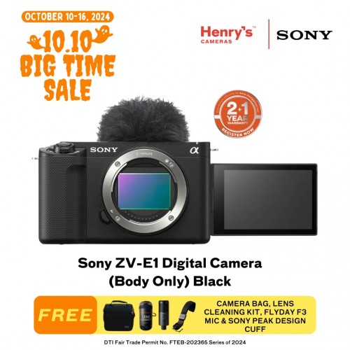 Sony ZV-E1 Digital Camera (Body Only) Black (Sony Phil)