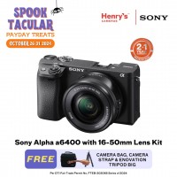 Sony Alpha a6400 Mirrorless Camera with 16-50mm Lens Kit 