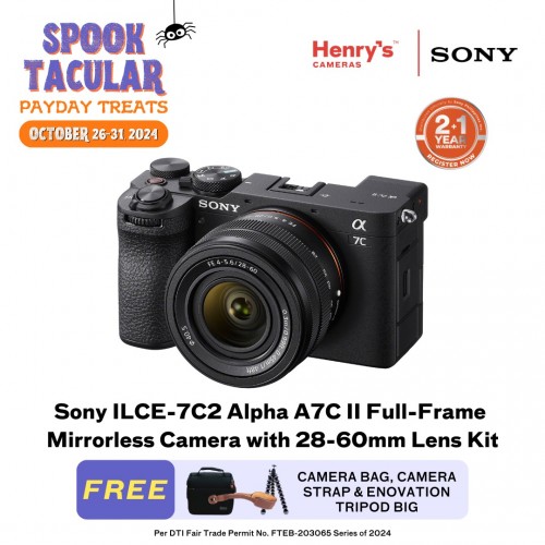 Sony ILCE-7C2 Alpha A7C II Full-Frame Mirrorless Camera with 28-60mm Lens Kit