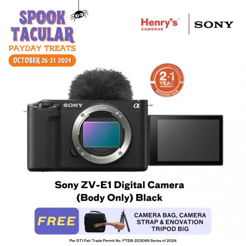 Sony ZV-E1 Digital Camera (Body Only) Black (Sony Phil)