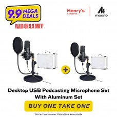 MAONO DESKTOP USB PODCASTING MICROPHONE SET WITH ALUMINUM CASE AU-A04TC [CLEARANCE SALE]